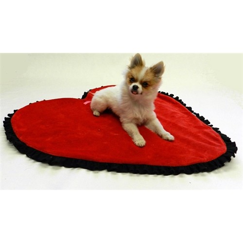 Heart Shaped Blankee for Dogs - Its Reversible!