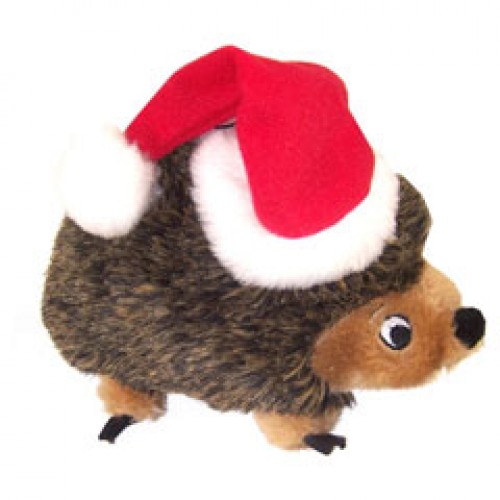 Soft Holiday Hedgehog Toy for Dogs