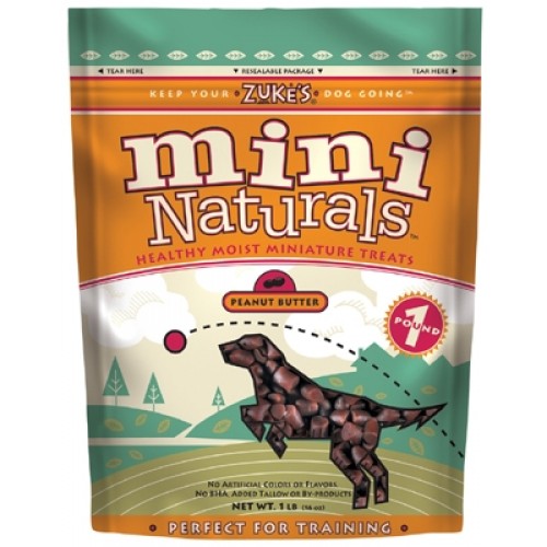 Mini Naturals Treats - 2-1 lb. Packs - Peanut Butter