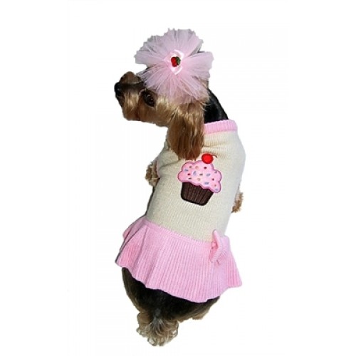 Pupcake Dog Sweater Dress