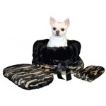 Snugglebug Pet Bed, Carrier and Car Seat in One - Camo and Black