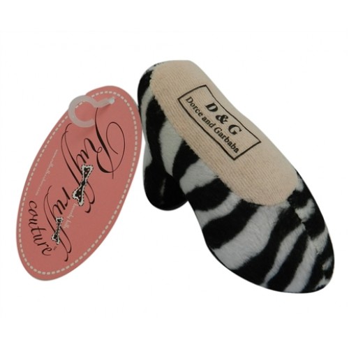 Zebra High Heel Squeaker Toy by Ruff Ruff Couture